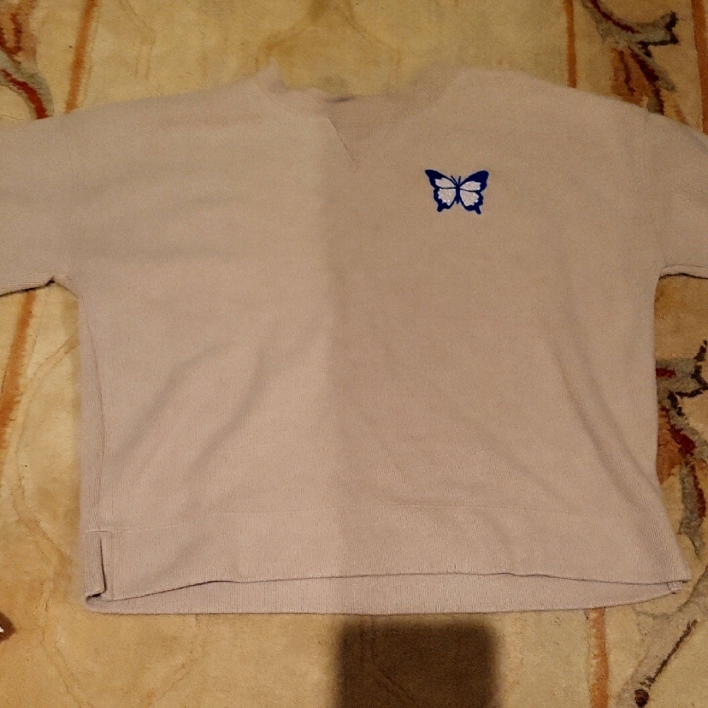 Sweater Beige Girls V Neck Old Navy